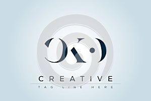 CKO abstract letter logo