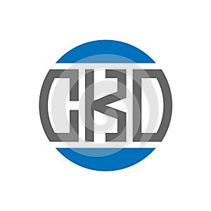 CKO letter logo design on white background. CKO creative initials circle logo concept.