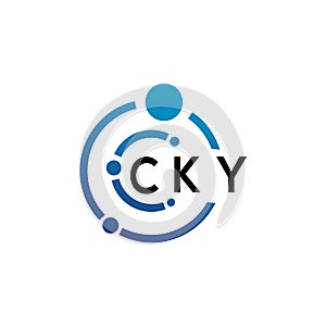 CKY letter logo design on white background. CKY creative initials letter logo concept. CKY letter design