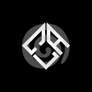 CLA letter logo design on black background. CLA creative initials letter logo concept. CLA letter design photo