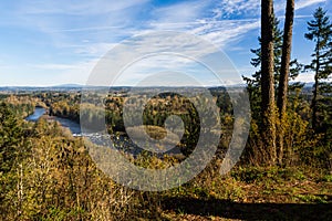 Clackamas river valley overlook