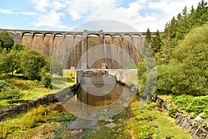 Claerwen Dam near Elan The Cambrian Mountains