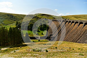 Claerwen Dam near Elan The Cambrian Mountains