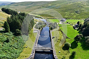 Claerwen Dam near Elan The Cambrian Mountains