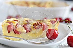 Clafoutis with cherries