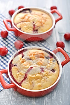 Clafoutis with cherries