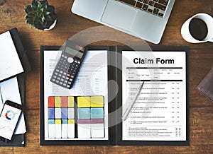Claim Form Document Refund Indemnity Concept