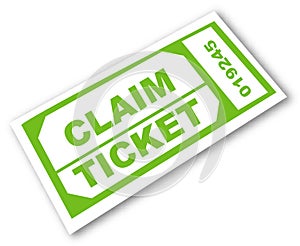 Claim ticket