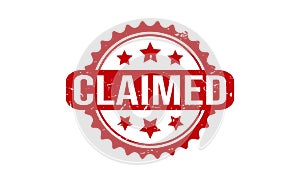 Claimed Rubber Stamp. Claimed Rubber Grunge Stamp Seal Vector Illustration