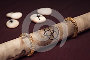 Clairvoyance equipment with parchment