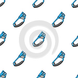 Clamp jumar.Mountaineering single icon in cartoon style vector symbol stock illustration web.