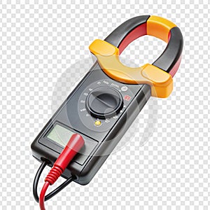 Clamp Meter isolated on transparent background