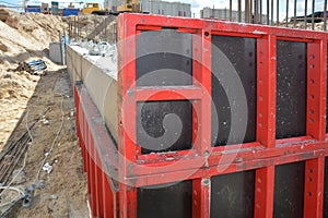 Clamped formwork panels