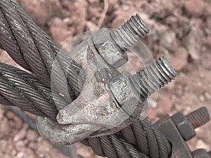 Clamps on wire ropes