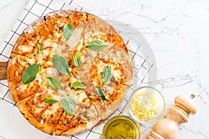 Clams pizza - Italian food