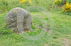 Clan Fraser Grave Marker at Culloden