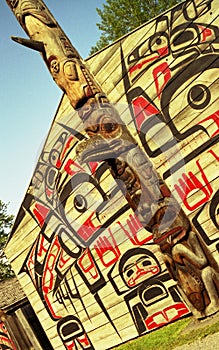 Clan House and Totem Pole photo