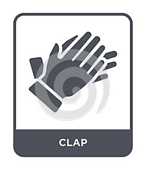 clap icon in trendy design style. clap icon isolated on white background. clap vector icon simple and modern flat symbol for web