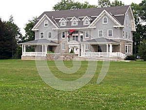 Clapboard style house