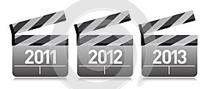 Clapper set illustration design