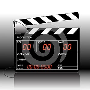 Clapperboard photo