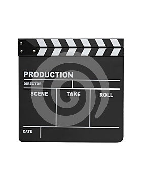 Clapperboard isolated
