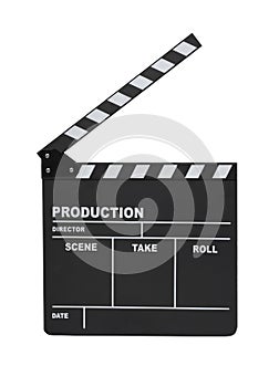 Clapperboard isolated