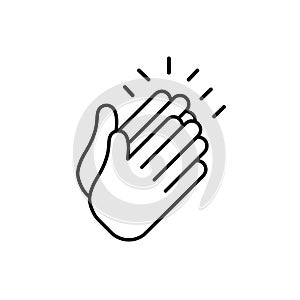 Clapping hand icon vector design trendy