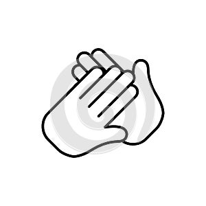 Clapping hand icon vector design trendy