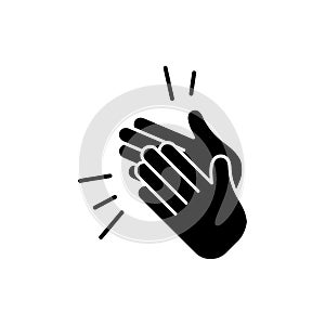 Clapping hand icon vector design trendy