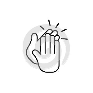 Clapping hand icon vector design trendy