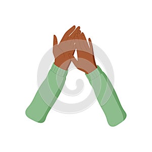 Clapping Hands Gesture Teamwork Flat