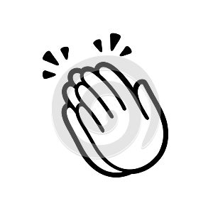 Clapping hands icon photo