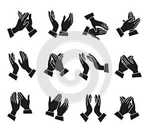 Clapping Hands Icons Set