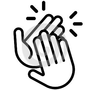 Clapping hands vector illustration by crafteroks