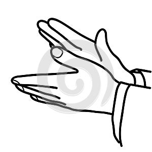 Clapping hands vector illustration by crafteroks