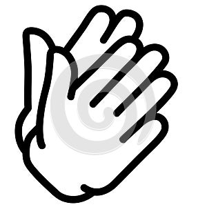 Clapping hands vector illustration by crafteroks