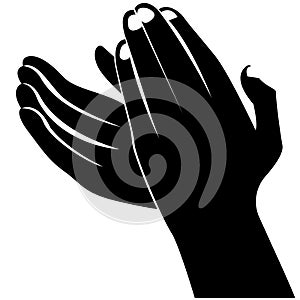 Clapping hands vector illustration by crafteroks