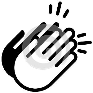 Clapping hands vector illustration by crafteroks