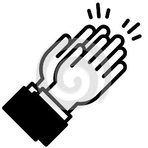 Clapping hands vector illustration by crafteroks