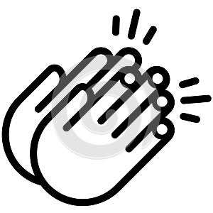 Clapping hands vector illustration by crafteroks