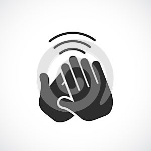 Clapping hands vector icon