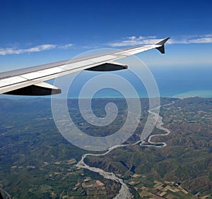 Clarence River Aerial, New Zealand photo