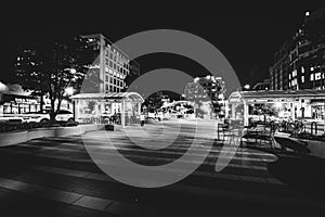 Clarendon Central Park at night, in Arlington, Virginia. photo