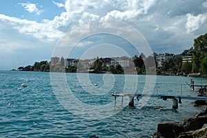 Clarens at Geneve lake in Switzerland