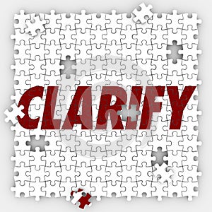 Clarify Word Puzzle Hole Pieces Explain Situation