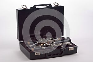 Clarinet in case