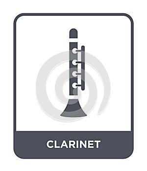 clarinet icon in trendy design style. clarinet icon isolated on white background. clarinet vector icon simple and modern flat