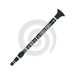 Clarinet, Part Of Musical Instruments Set Of Realistic Cartoon Vector Isolated Illustrations