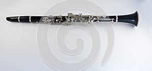 Clarinet on White Background